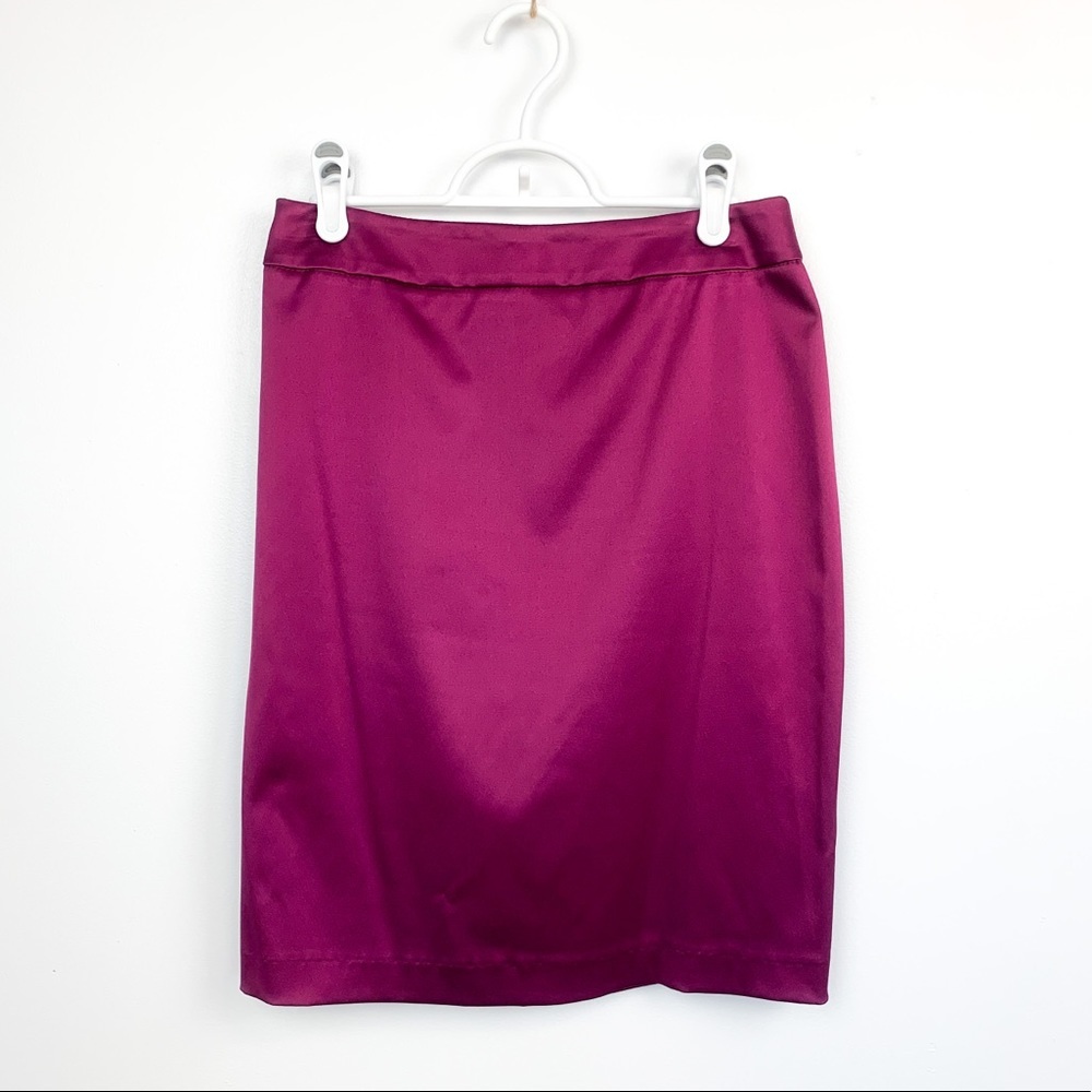 Fushia Silky Mini Skirt